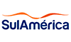 a logo with blue and orange text